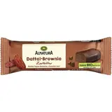 Alnatura Barre Dattes Façon Brownie, Chocolat noir Bio, 34g