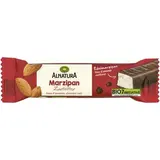 Alnatura Barre Chocolat noir fourré à la pâte d'amande bio, 40g