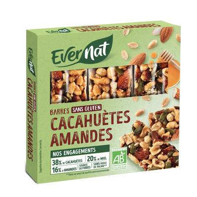 Evernat Barres Fruits Secs Bio, 3 barres
