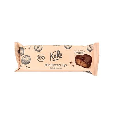 Koro Bouchées Nut Butter Cups noisettes salées bio, 3x13g