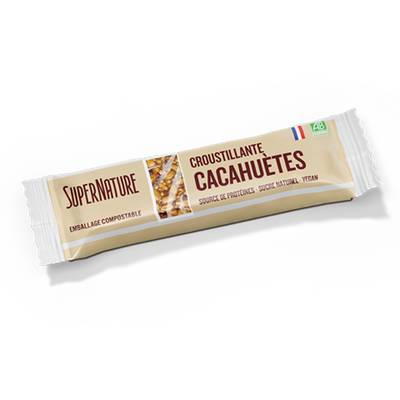 Super Nature Barre Croustillante Cacahuètes Bio, 38g