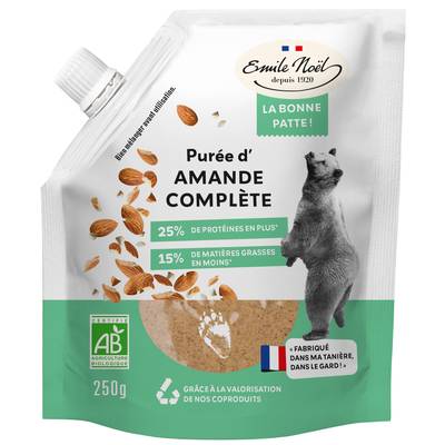 Emile Noël Purée d'Amande complète bio, 250g
