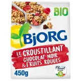 Bjorg Croustillant Chocolat Noir et Fruits Rouges Bio, 450g