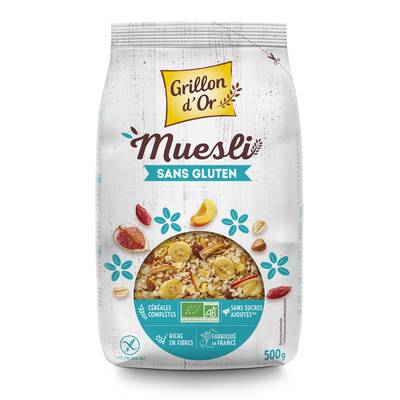 Grillon Or Muesli sans gluten bio, 500g