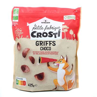 Favrichon Crosti pétales choc bio, 425g