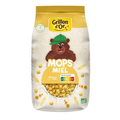 Grillon Or Céréales Mops Miel BIO, 300g
