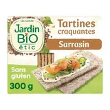 Jardin Bio Etic Tartines craquantes sarrasin bio sans gluten sans sucres ajoutés, 300g