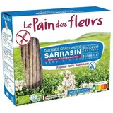 Le pain des fleurs Tartines sarrasin, sans sel ni sucre ajouté, sans gluten, Bio, 150g