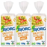 Bjorg Galettes de maïs extra fines Bio, Lot de 3x130g