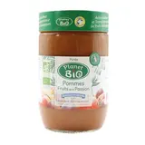 Planet Bio Purée Pomme Fruits de la passion bio sans sucres ajoutés, 630g
