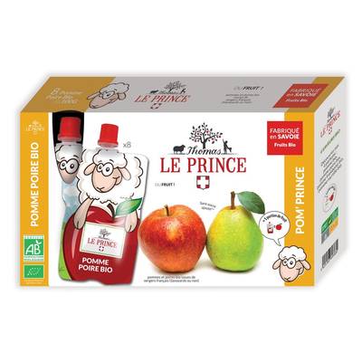 Thomas Le Prince Compote Gourde Pomme Poire Bio, 800g
