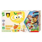 Vitabio - Cool Fruits Banane, Pomme du Val de Loire, Acérola Bio - Purée de Fruits en gourde, 12 gourdes de 90g