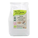 Ma Vie Sans Gluten Farine de riz 1/2 complet, sans gluten,Bio, 500g
