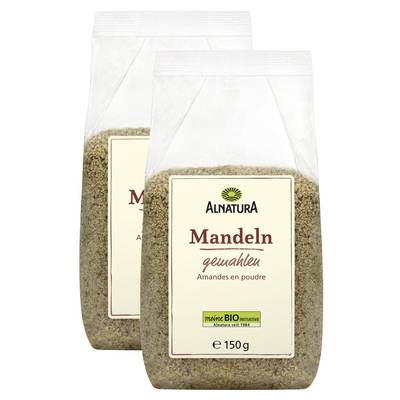 Alnatura Amandes En Poudre Bio, Lot de 2x150g