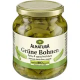Alnatura Haricots Verts Fins Coupés Bio en bocal, 185g