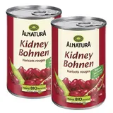 Alnatura Haricots rouges bio en conserve, Lot de 2x250g