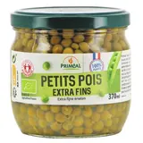 Priméal Petits pois bio extra fins Origine France en bocal, 370ml