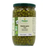 Priméal Petits pois bio fins Origine France en bocal, 720ml