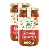 Jardin Bio Etic Légumes pour Couscous Bio en bocal, Lot de 2x660g