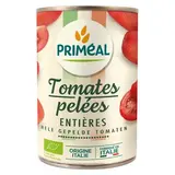 Priméal Tomates Pelées entière au jus de tomates Bio en conserve, 400g