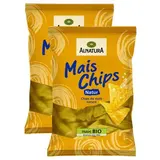Alnatura Chips de maïs Tortilla nature bio, Lot de 2x125g