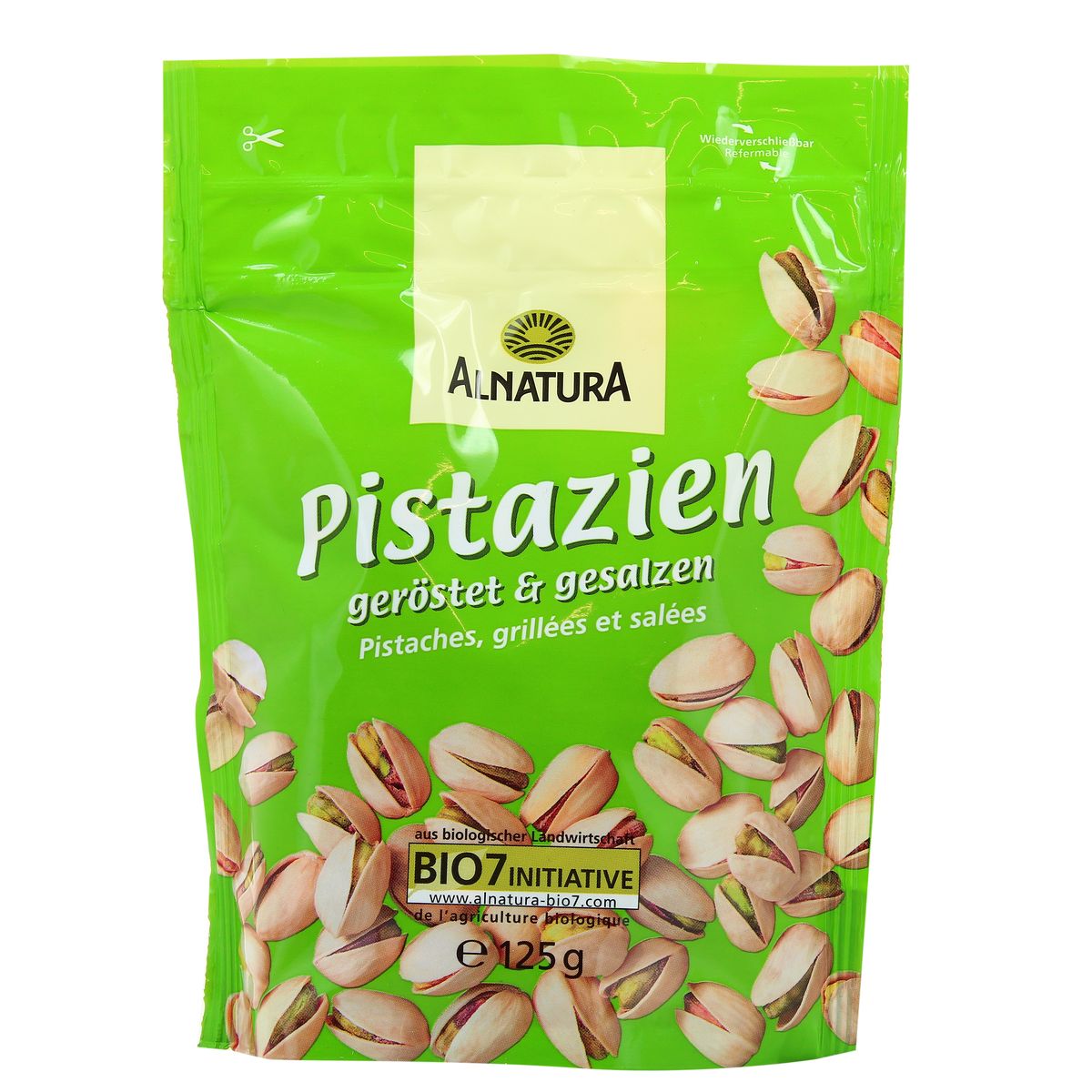 Alnatura Pistaches grillées et salées bio, 125g