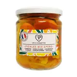 Les 3 Chouettes Pickles Mix apéro Bio - Carottes, Choux-Fleurs, Courgettes en bocal, 330g