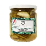 Les 3 Chouettes Pickles Concombre Aneth Bio en bocal, 330g