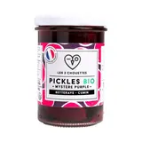 Les 3 Chouettes Pickles Betterave Cumin Bio en bocal, 210g
