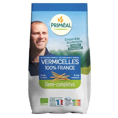 Priméal Vermicelles 1/2 complète, bio, 500g
