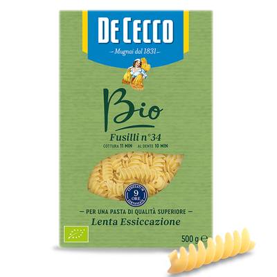 De Cecco Pâtes Fusilli Bio N°34 Premium, 500g