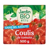 Jardin Bio Etic Coulis de tomate Bio sans sel ajouté en brique, 500g