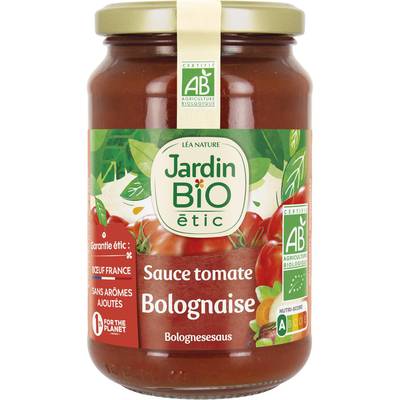 Jardin Bio Etic Sauce Tomate Bolognaise au Boeuf Bio, 350g