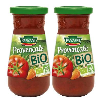 Panzani Sauce tomate Provençale Bio, Lot de 2x400g