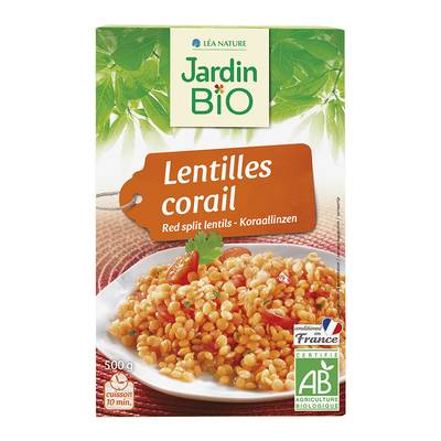Jardin Bio Etic Lentilles corail bio, 500g