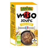Danival Soupe Miso coco curry bio en sachet individuel, 4x10g