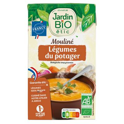 Jardin Bio Etic Soupe Mouliné de Légumes du Potager Bio, 1L