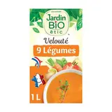Jardin Bio Etic Velouté de 9 légumes Bio Soupe liquide en brique familiale, 1L