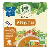 Jardin Bio Etic Velouté de 9 légumes Bio Soupe liquide en brique individuelle, 2x33cl