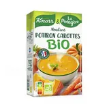 Knorr & La Potagère Soupe Mouliné de Potiron Carottes Bio - Soupe liquide en brique familiale, 1L