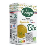 La Potagère Velouté de nos campagnes Bio- Légumes de France Soupe liquide en brique familiale, 1L