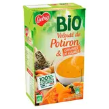 Liebig Soupe Velouté de Potiron et Graines de Courges Bio - Soupe liquide en brique familiale, 1L