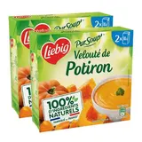 Liebig Velouté de Potiron bio Soupe liquide en brique individuelle, Lot de 2 -2x30cl