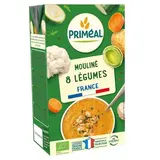 Priméal Soupe Mouliné 8 légumes bio origine France - Soupe liquide en brique familiale, 1L