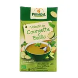 Priméal Soupe Velouté de courgette bio & basilic - Soupe liquide en brique familiale, 1L