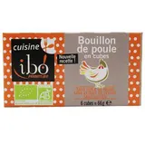 Ibo Bouillon de poule en cube bio, 6x11g