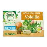 Jardin Bio Etic Bouillon cube volaille dégraissé Bio, 10x10g