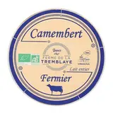 La Ferme de la Tremblaye Camembert fermier bio au lait entier, 250g