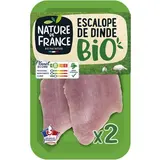 Nature De France Escalopes de Dinde Bio, 2x125g