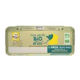L'oeuf de nos Villages Oeufs Bio Français gros calibre, 10 oeufs